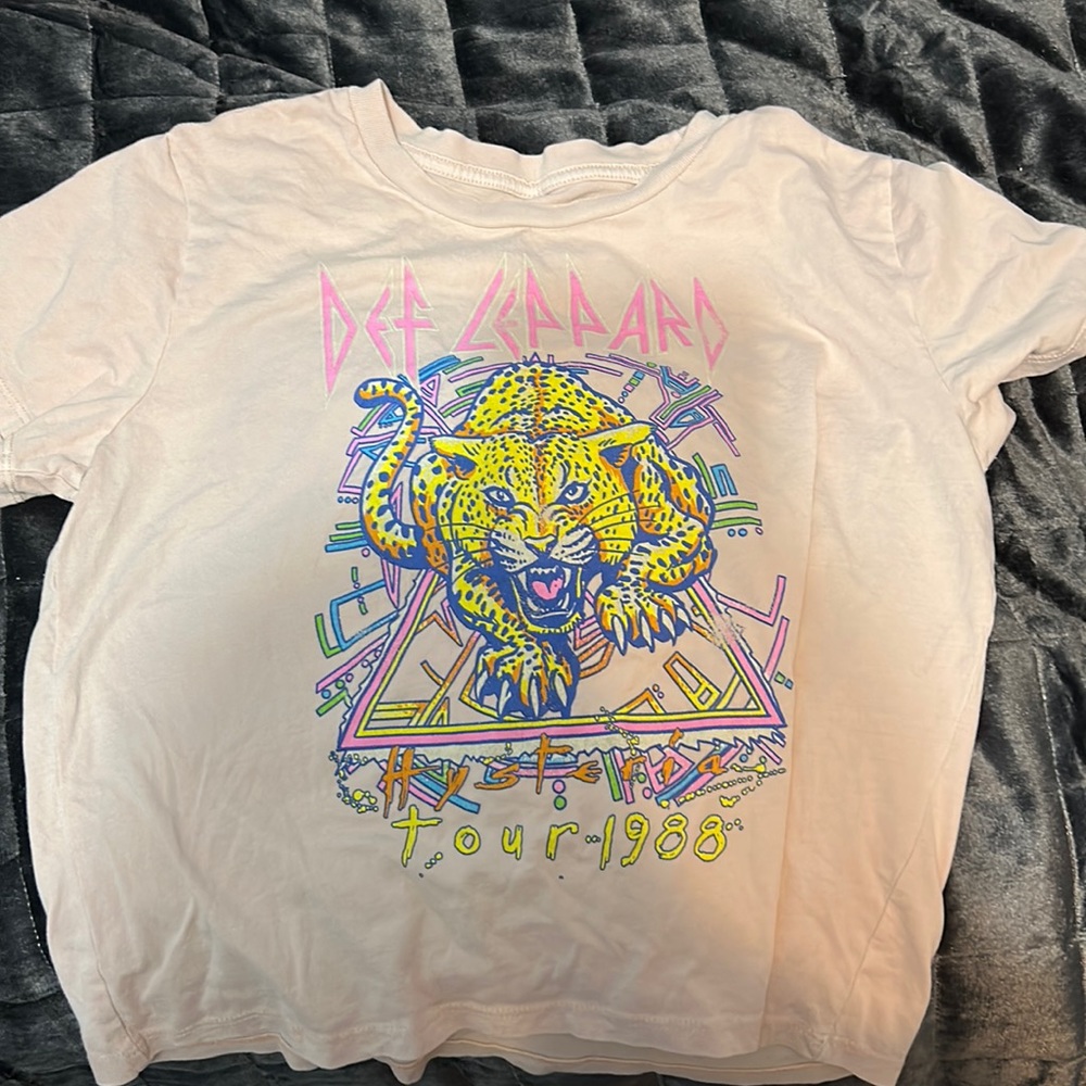 Cropped band tee